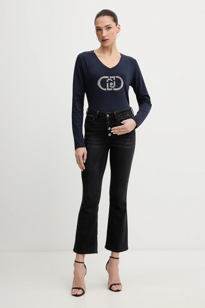 Liu Jo longsleeve TA6053.JS003 niebieski SS26