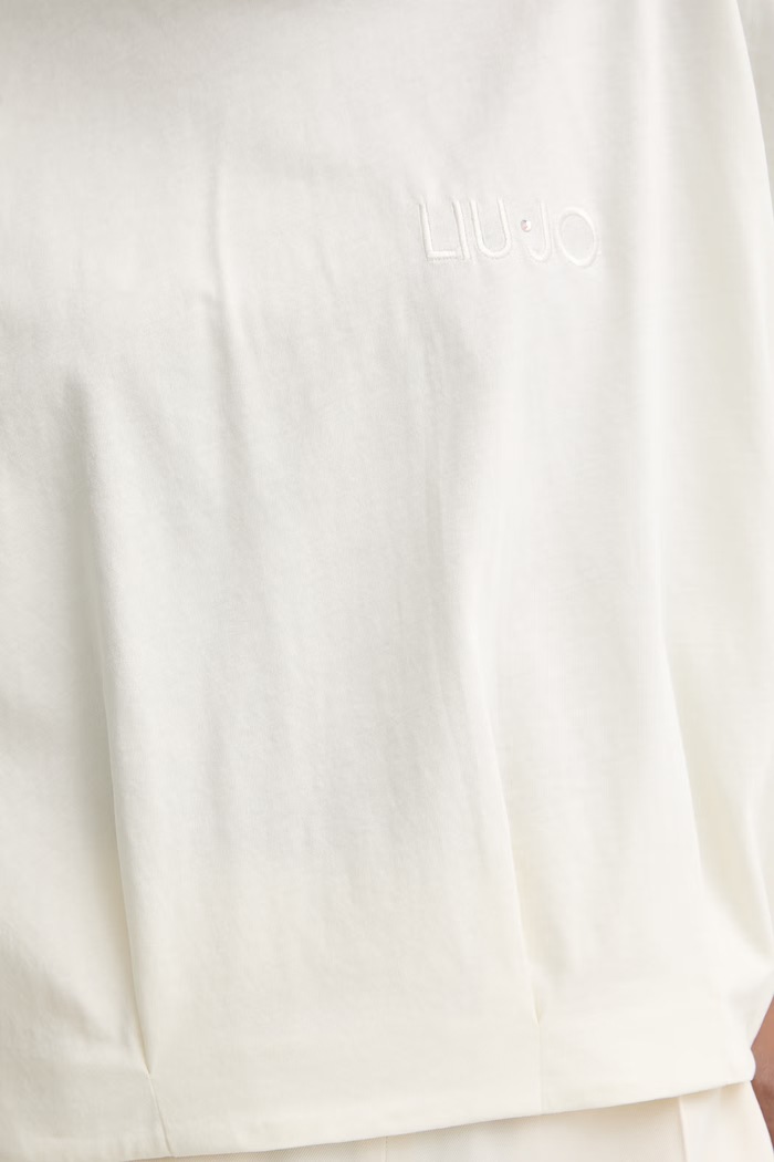Liu Jo tricou de pentru femei, din bumbac TA6119.JS923 bej