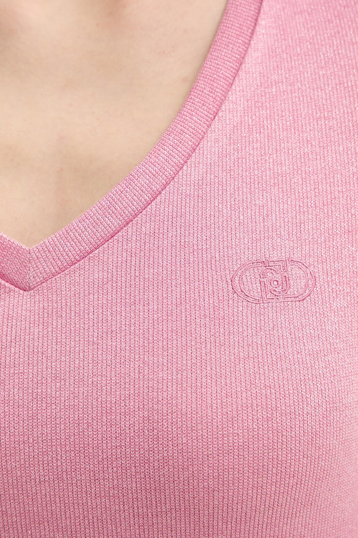 Liu Jo tricou basic pentru femei TA6175.J3845 roz