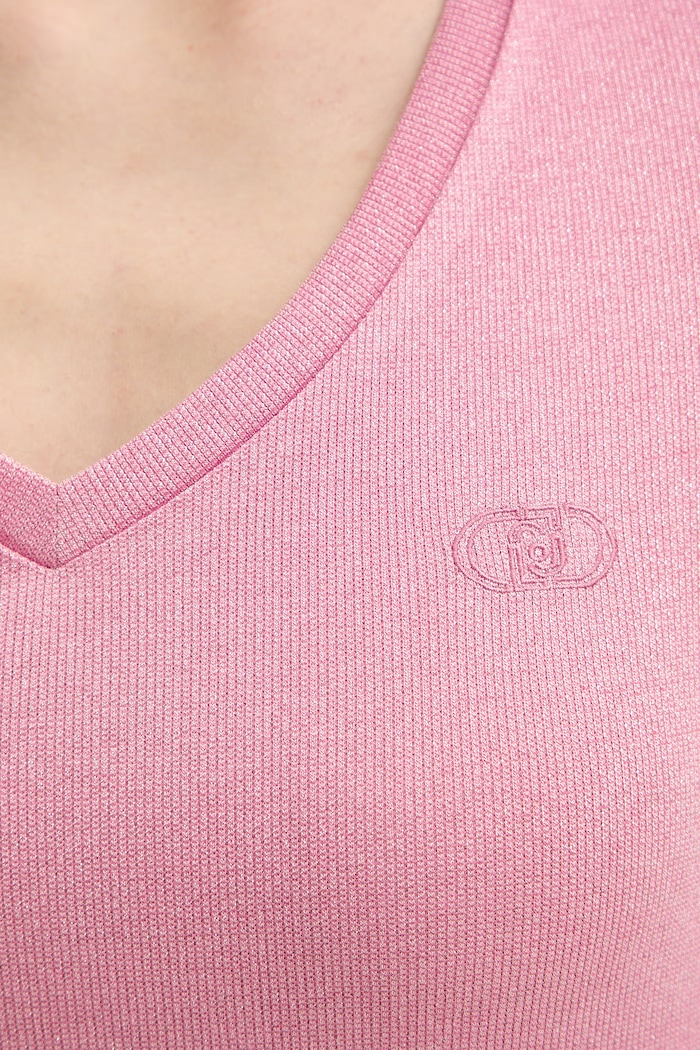 Liu Jo tricou basic pentru femei TA6175.J3845 roz