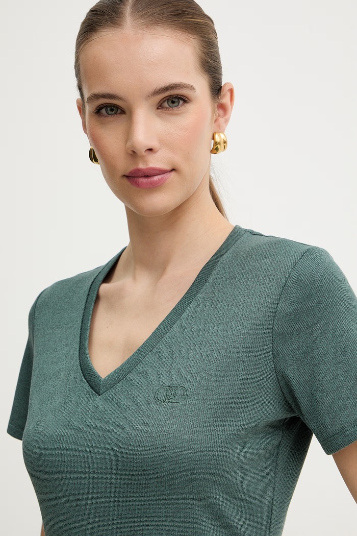 Liu Jo basic tričko dámske zelená TA6175.J3845