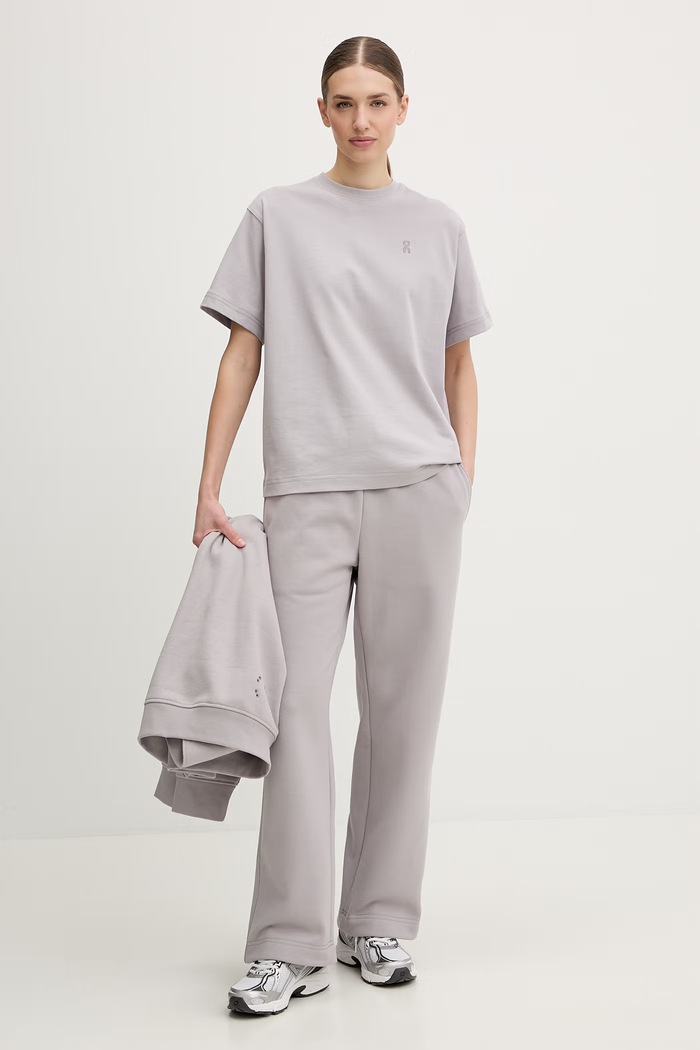 On tricou din bumbac Club Collective 1WG11074425 gri SS26