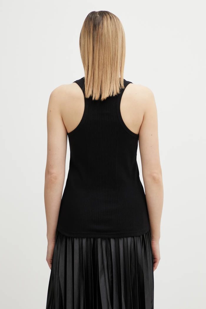 Clothing Jean Paul GAULTIER cotton top Overall Engraved 25.03.U.TO380.J014 black