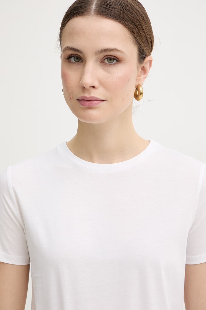 Marella t-shirt bawełniany VISTA biały 2613971011200