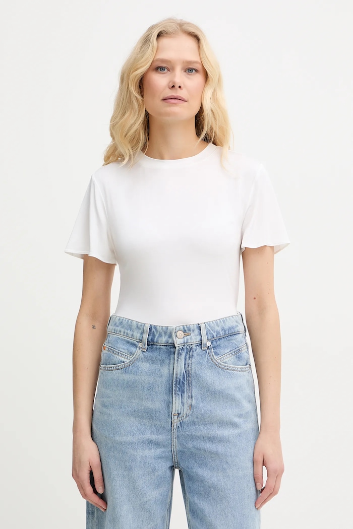Marella t-shirt ZINNIA elasztánnal bézs 2613971024200
