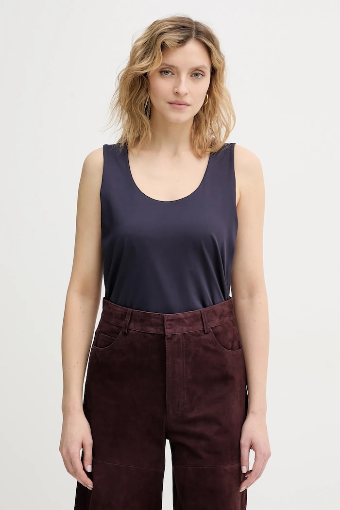 Marella top Emme by Marella elasztánnal sötétkék 2615941051200