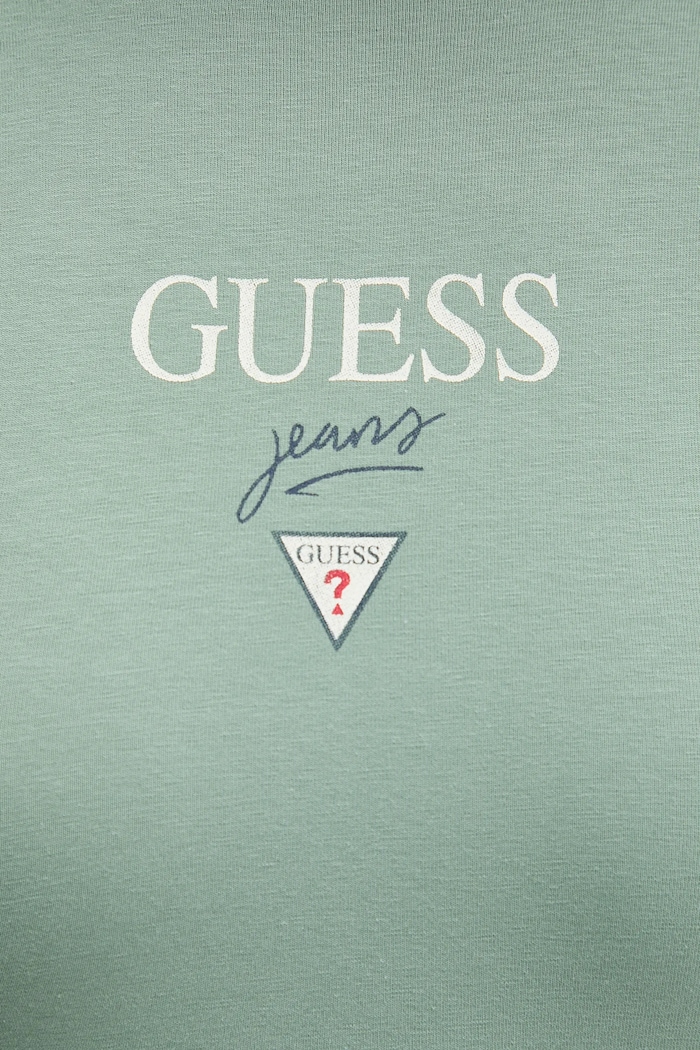 Guess Jeans tričko dámske s bavlnou W6RI15.J1314 zelená