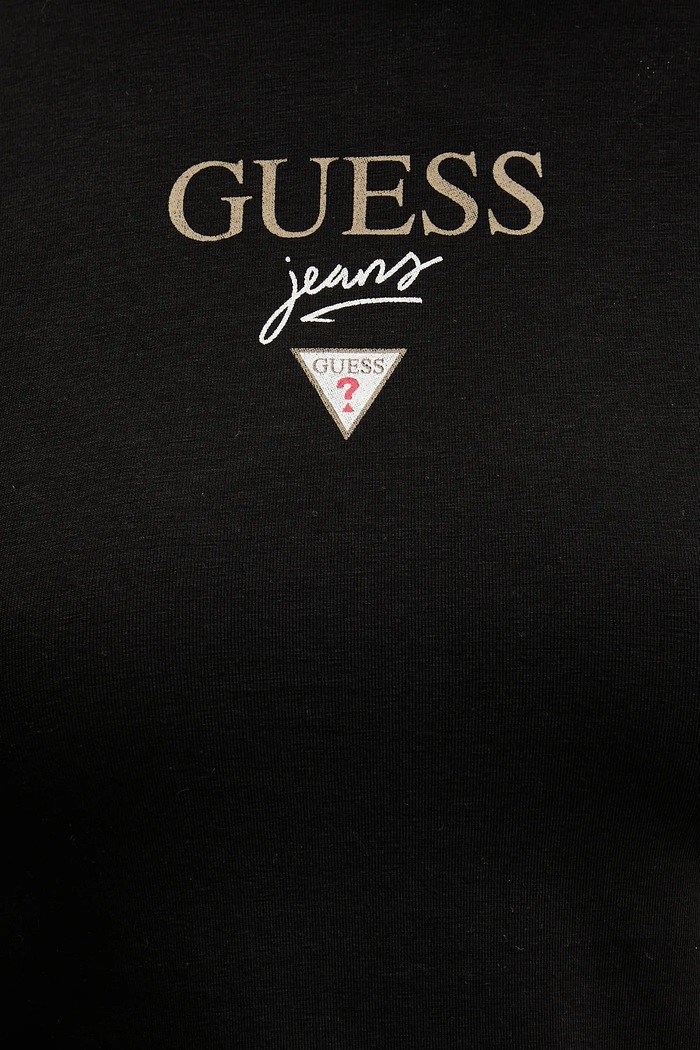 Guess Jeans tričko dámske s bavlnou W6RI15.J1314 čierna