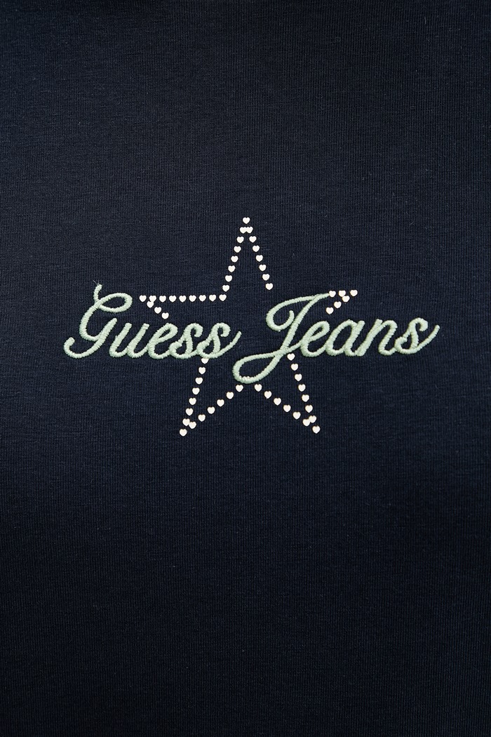 Tričko Guess Jeans námořnická modř W6RI18.J1314