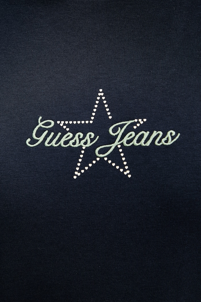 Tričko Guess Jeans námořnická modř W6RI18.J1314