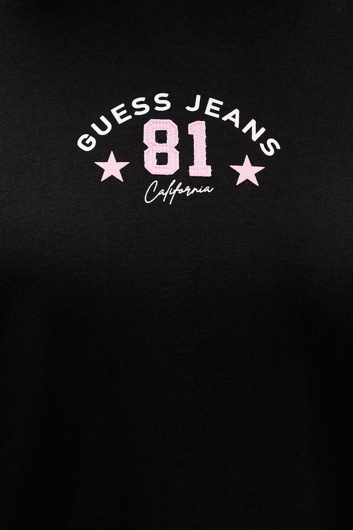 Bavlnené tričko Guess Jeans W6RI20.K8HM0 čierna