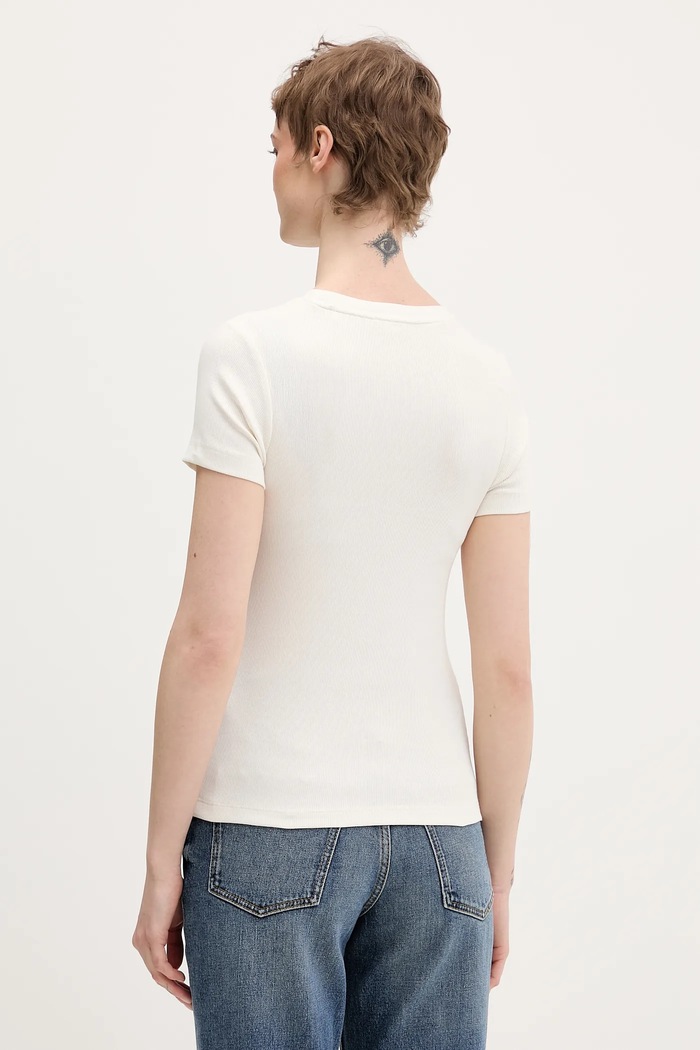 Odzież Guess Jeans t-shirt W6RP21.KA0H1 beżowy