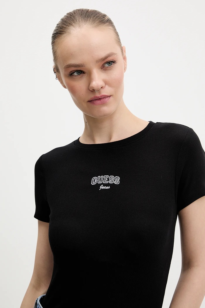 Guess Jeans t-shirt fekete W6RP21.KA0H1