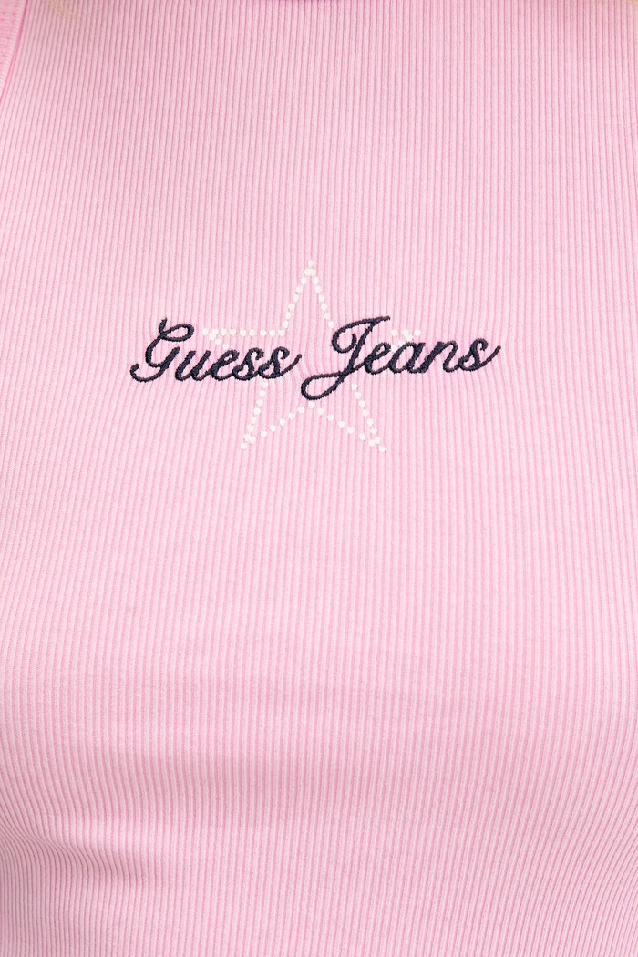 Top Guess Jeans W6RP23.KA0H1 ružová