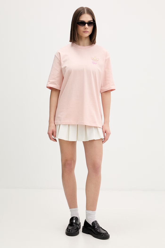 adidas Originals tricou pentru femei, din bumbac Taiyaki KY5479 portocaliu SS26