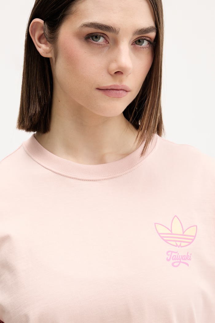 adidas Originals tricou pentru femei, din bumbac Taiyaki portocaliu KY5479