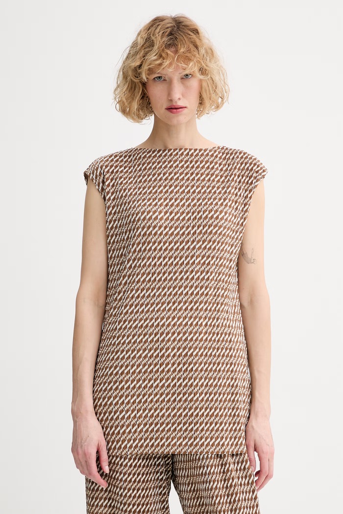 Calvin Klein blúzka dámska hnedá LV044F255G