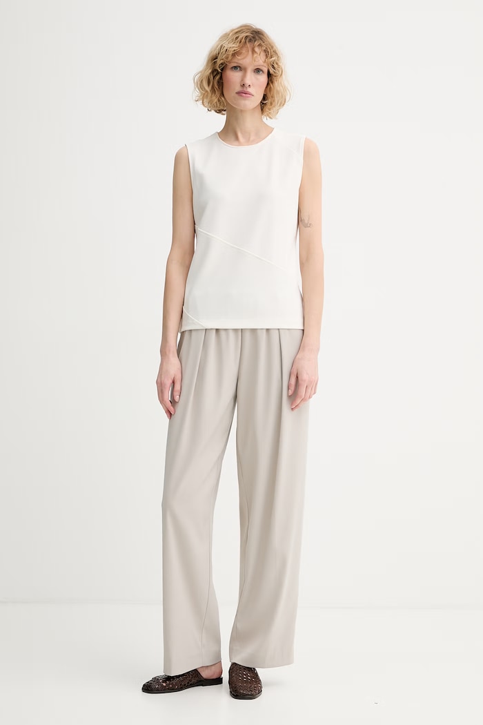 Calvin Klein blúzka dámska LV044F267G béžová SS26