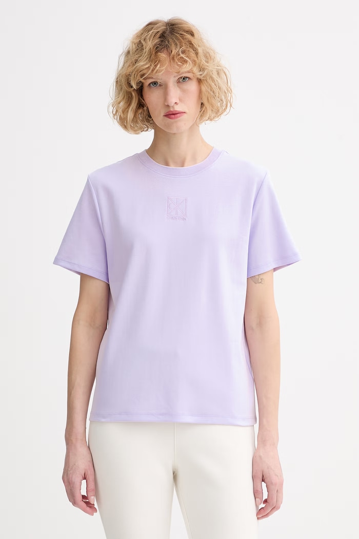Calvin Klein tričko dámske bavlnené fialová LV044D202G