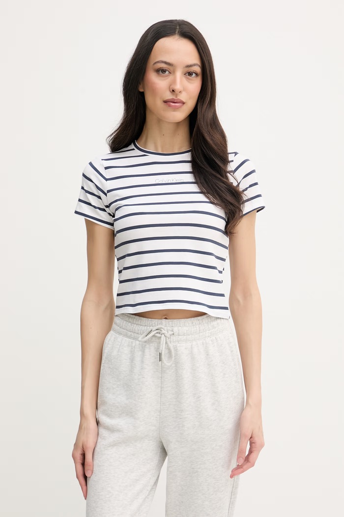 Calvin Klein Underwear tričko dámske s bavlnou biela LV00QS7649
