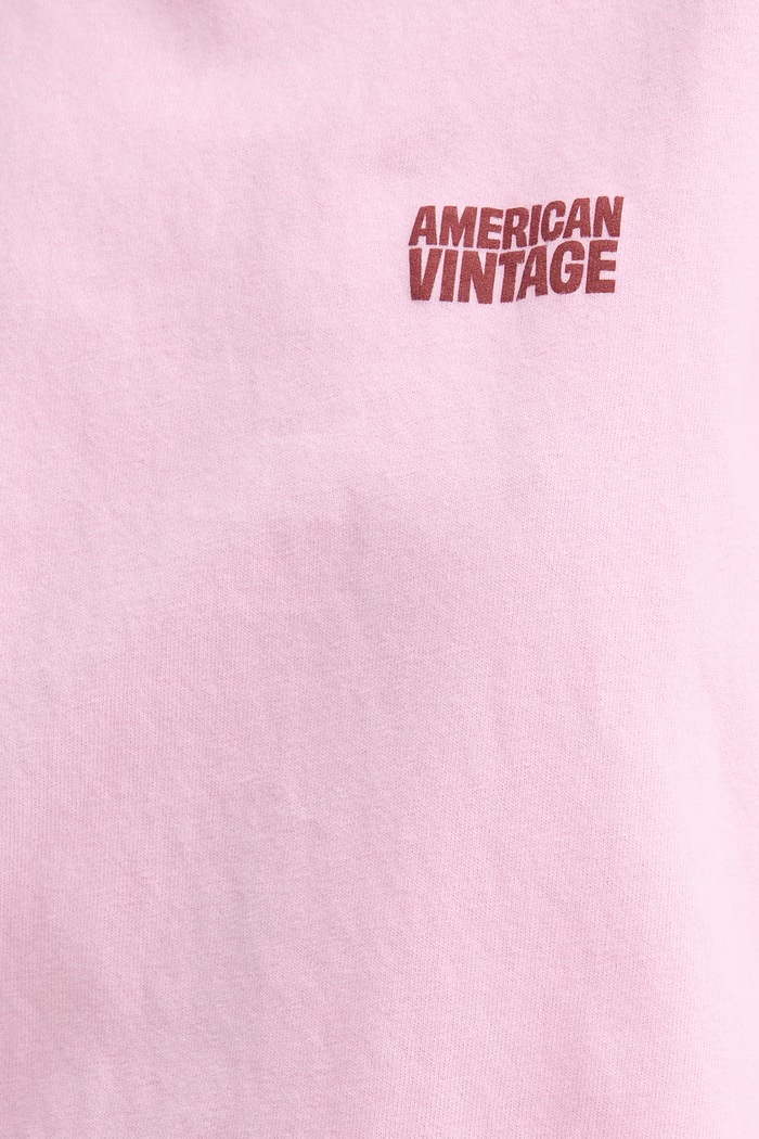 Bavlnené tričko American Vintage YKO02C ružová