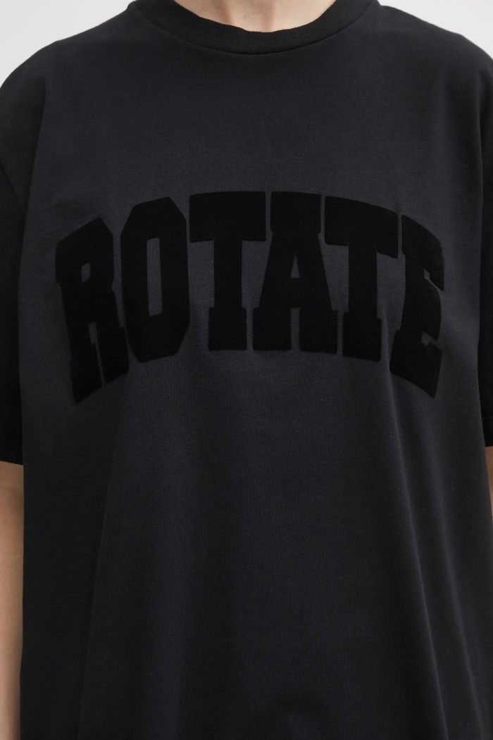 Rotate tričko bavlněné dámské černá 115326100