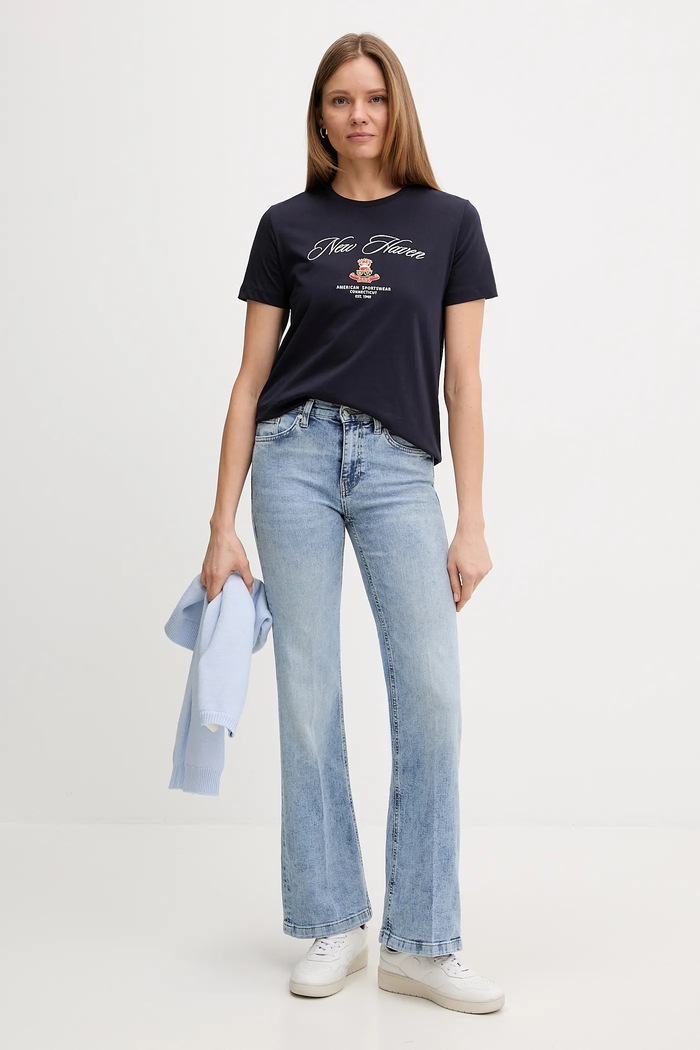 Gant tricou din bumbac 4202568 bleumarin SS26