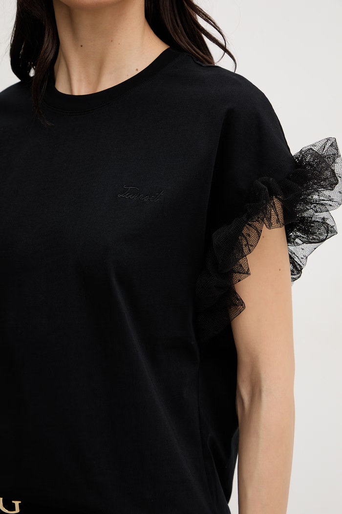 Twinset t-shirt damski czarny 261TP204A