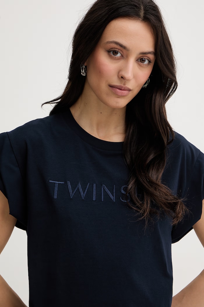 Dámske tričko Twinset tmavomodrá 261LL2MLL