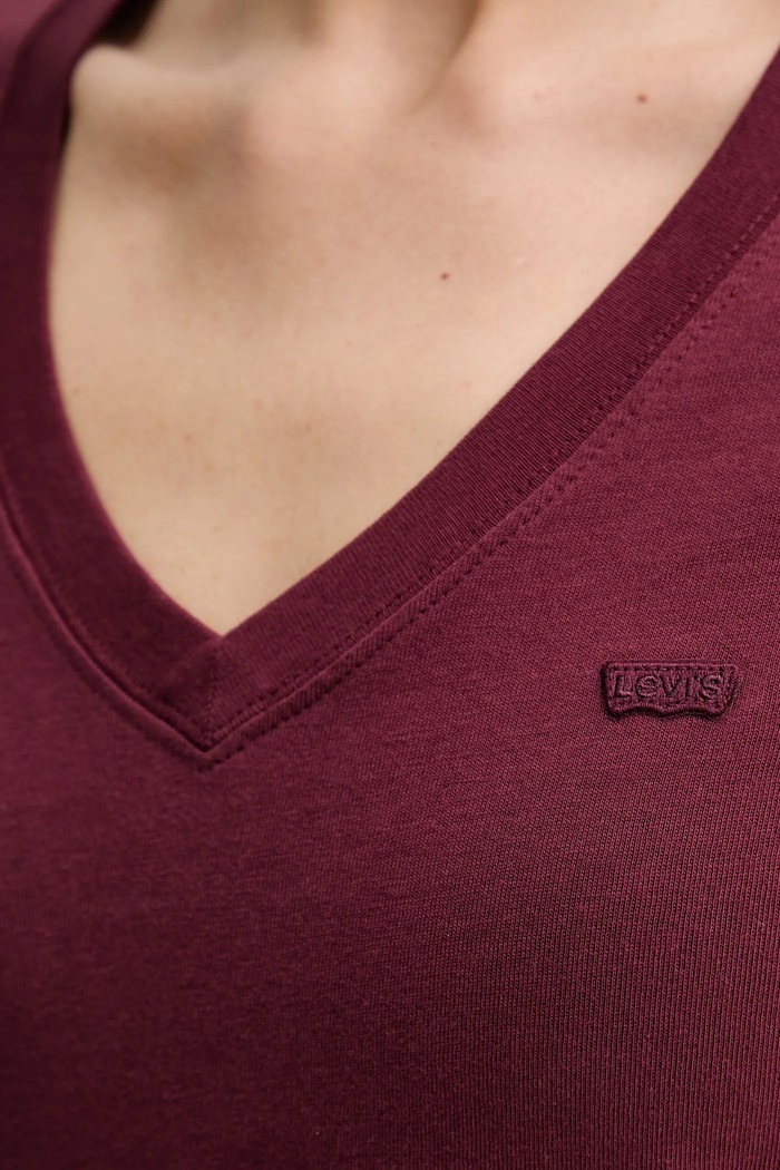 Bavlnené tričko Levi's T2 PERFECT V 005J6 červená