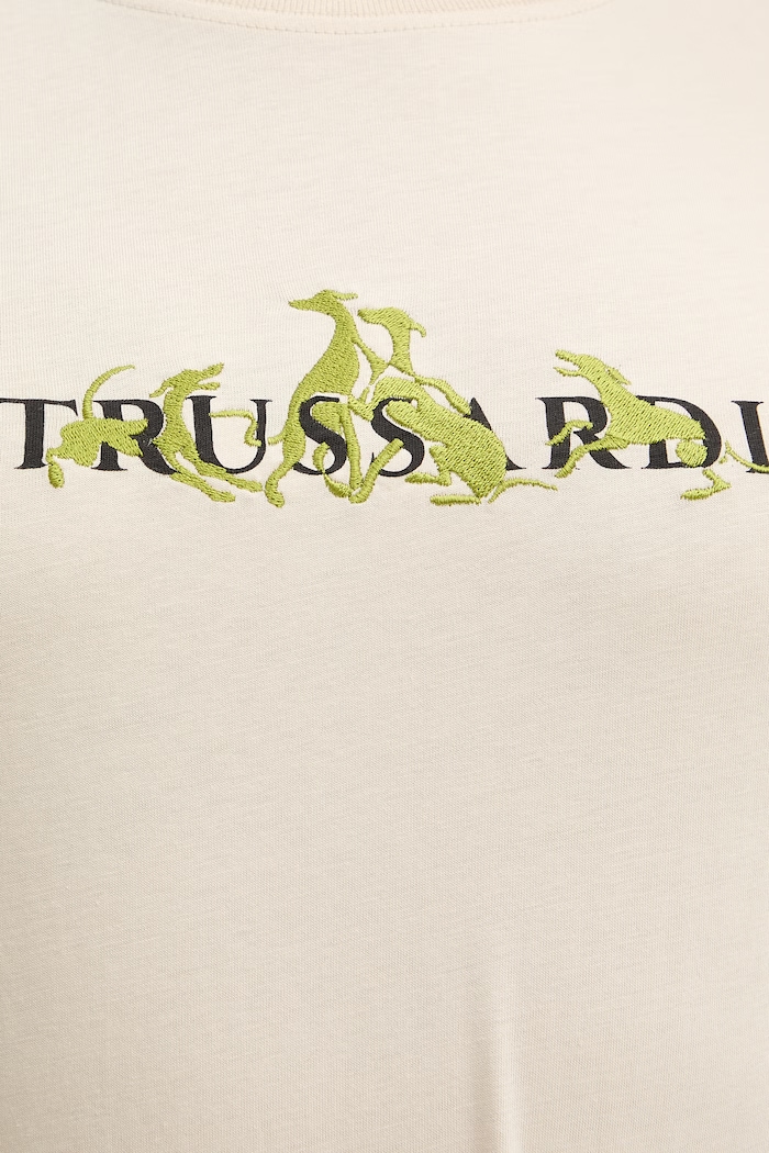 Trussardi tricou din bumbac G1336000245N bej