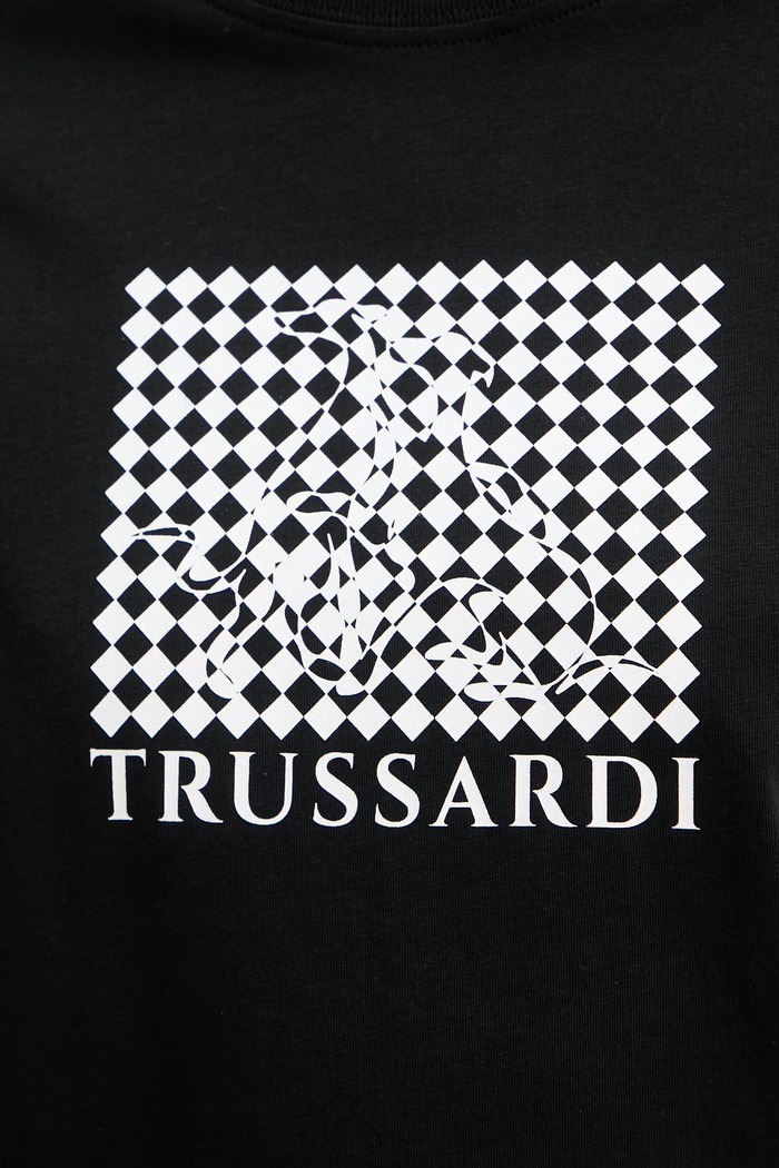 Trussardi tricou pentru femei, din bumbac G1346000246N negru