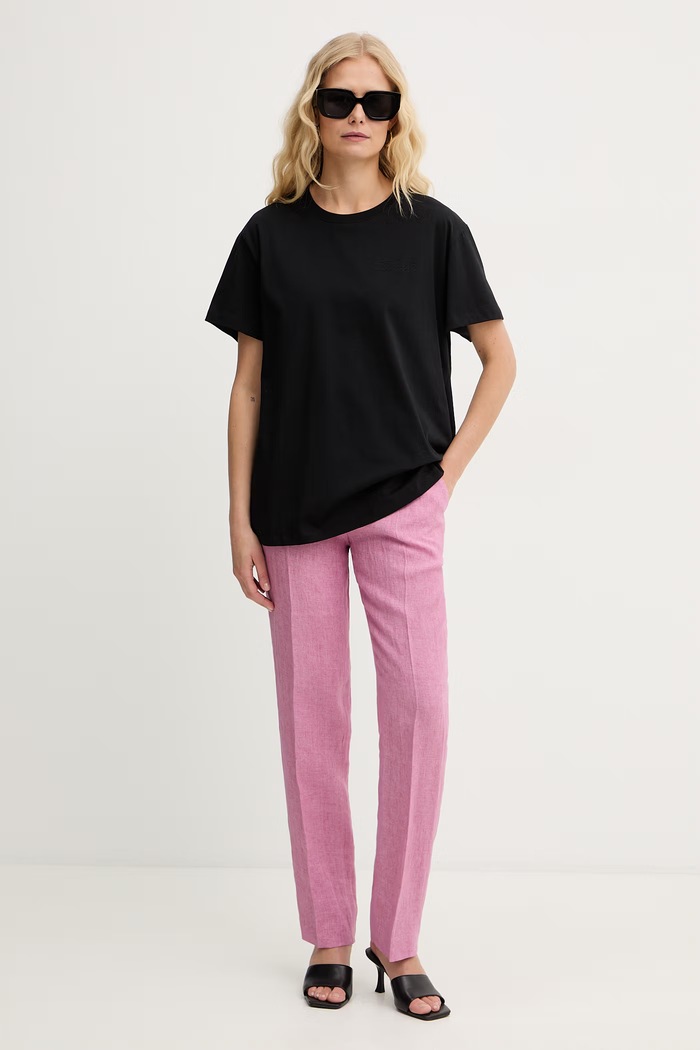 Twinset basic тениска женска памучна 261TT2450 черен SS26