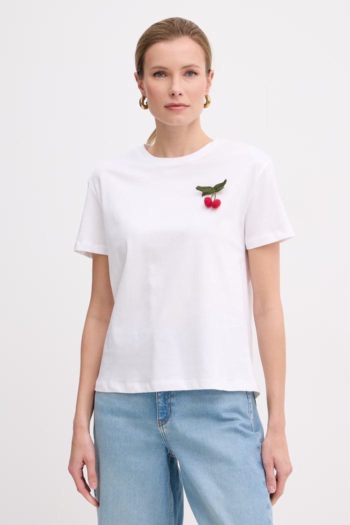 Twinset tričko dámske bavlnené béžová 261TT2271