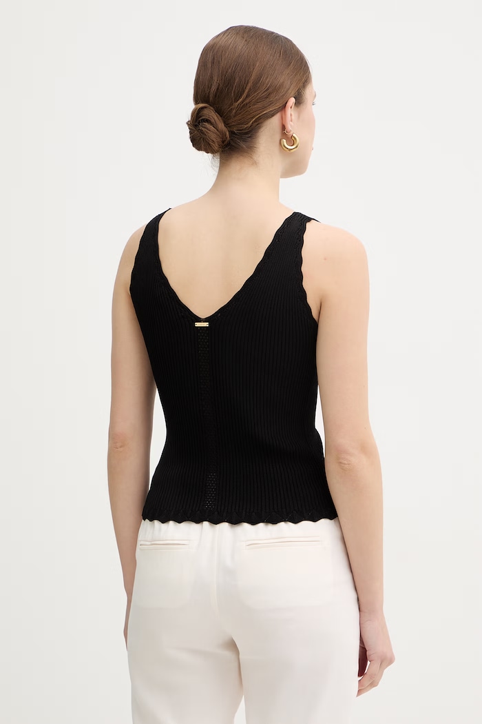 Oblečenie Twinset top dámsky 261TT3122 čierna