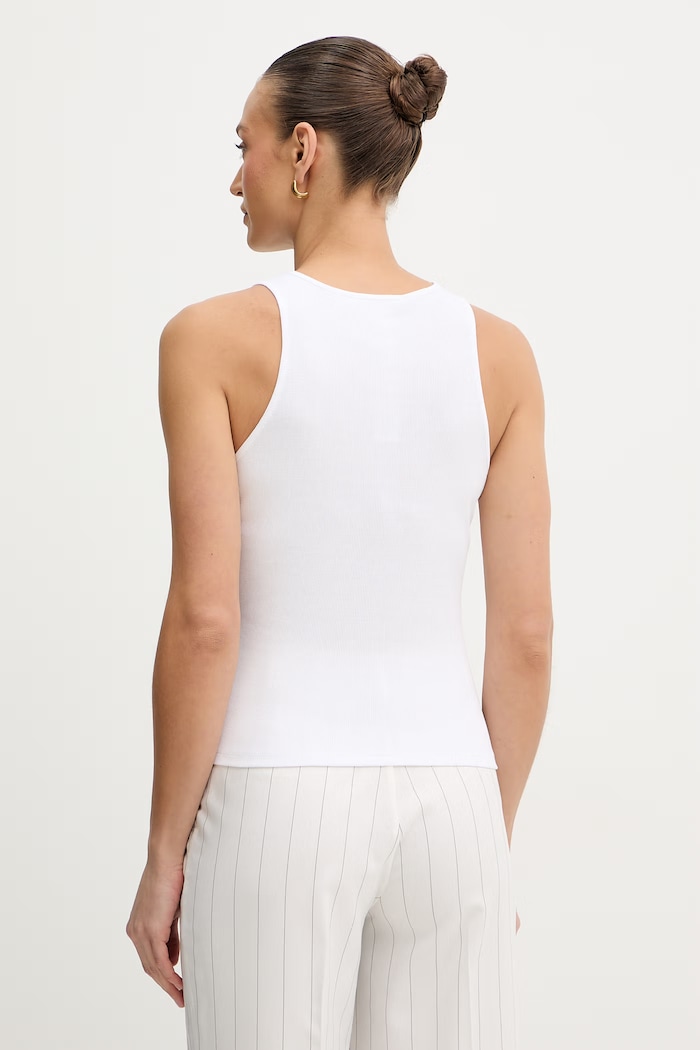 Îmbrăcăminte Twinset top din bumbac 261TT2280 alb