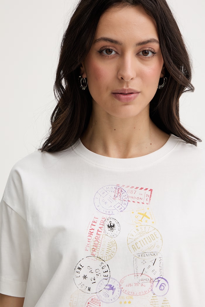 Twinset t-shirt damski bawełniany biały 261AT2150