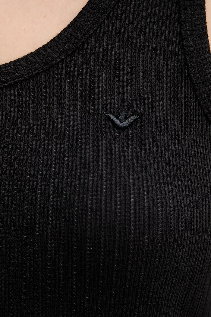Emporio Armani Underwear top dámsky s bavlnou EW000511.AF19034 čierna