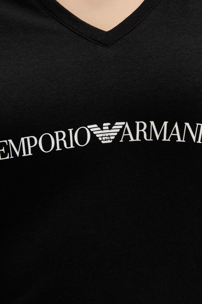 Emporio Armani Underwear tricou pentru femei, din bumbac EW000409.AF19026 negru