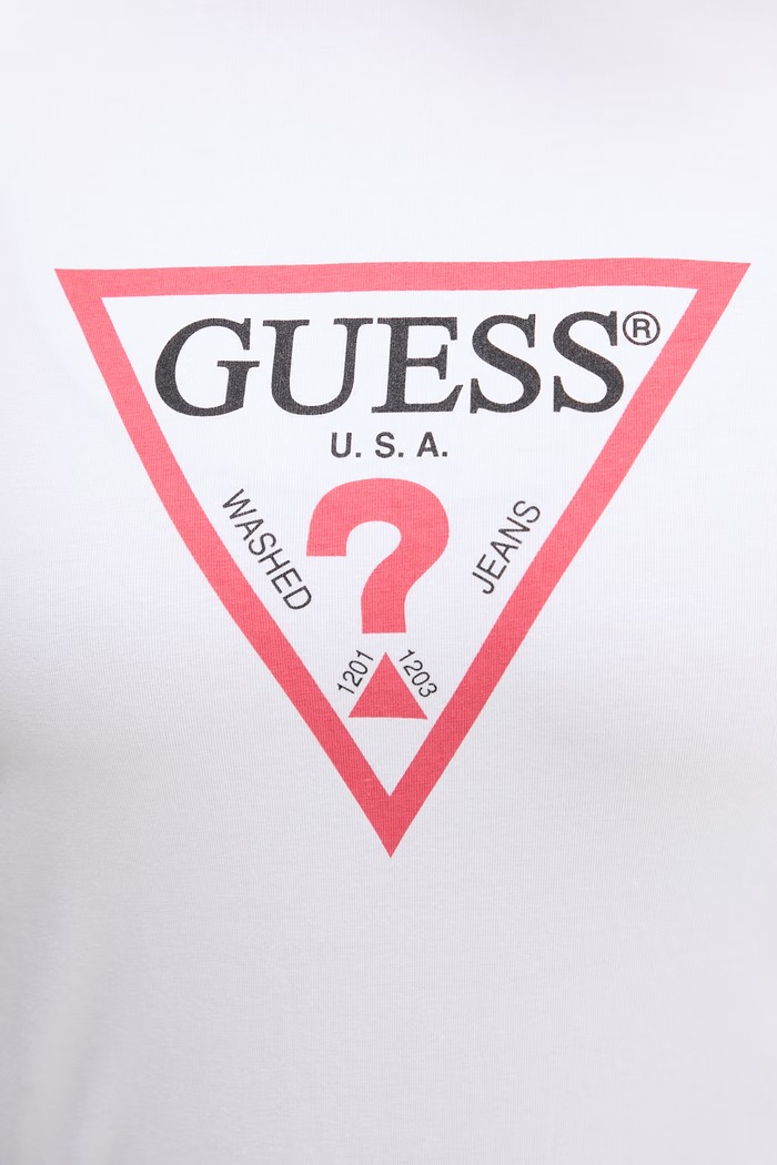 Guess Jeans osnovna kratka majica ženska W4YI04.J1314 bela