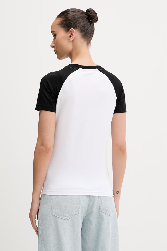 Ρούχα Guess Jeans t-shirt γυναικείο βαμβακερό W6GIB0.J1314 λευκό
