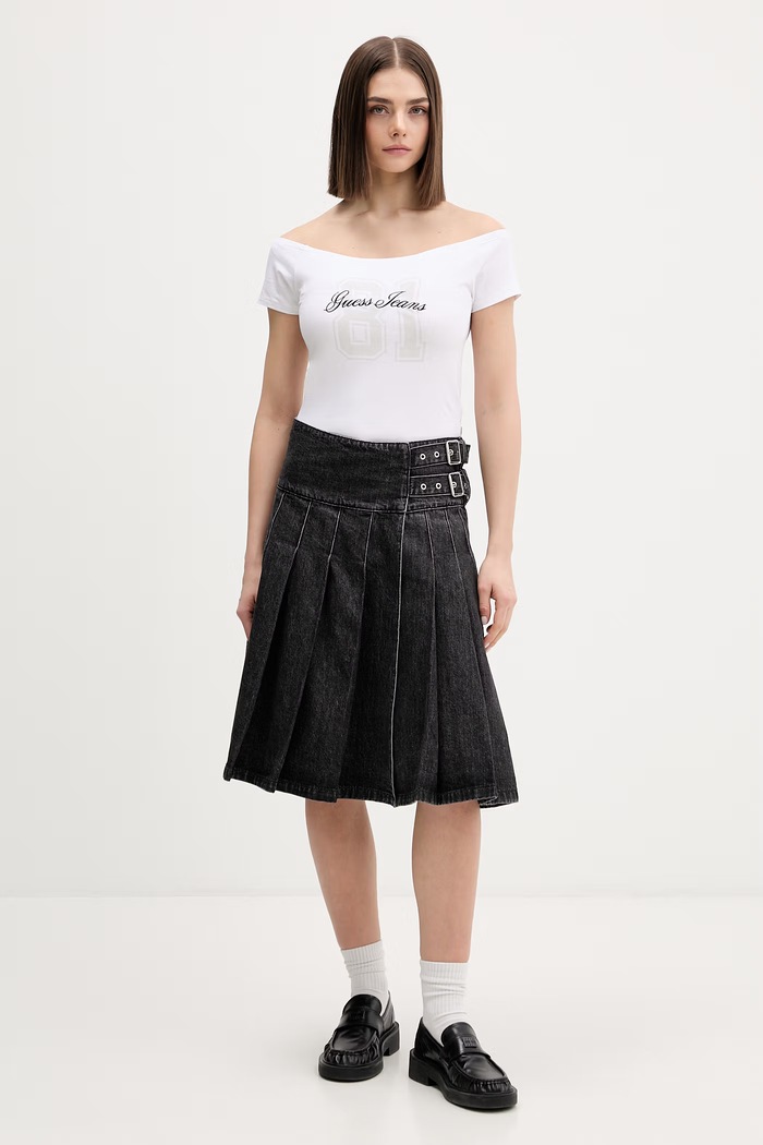Guess Jeans футболка жіноча бавовняна з еластаном W6GI07.J1314 білий SS26