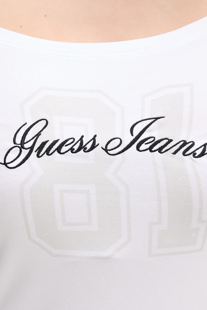 Guess Jeans футболка жіноча бавовняна з еластаном W6GI07.J1314 білий