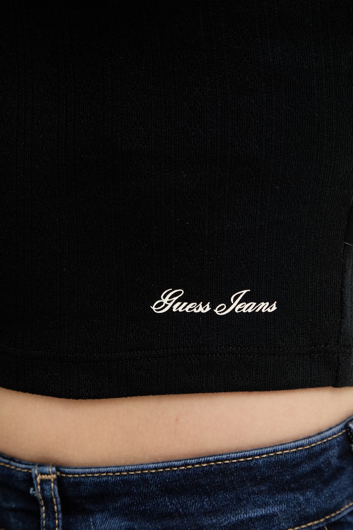 Guess Jeans dámsky top W6GPB5.KG372 čierna