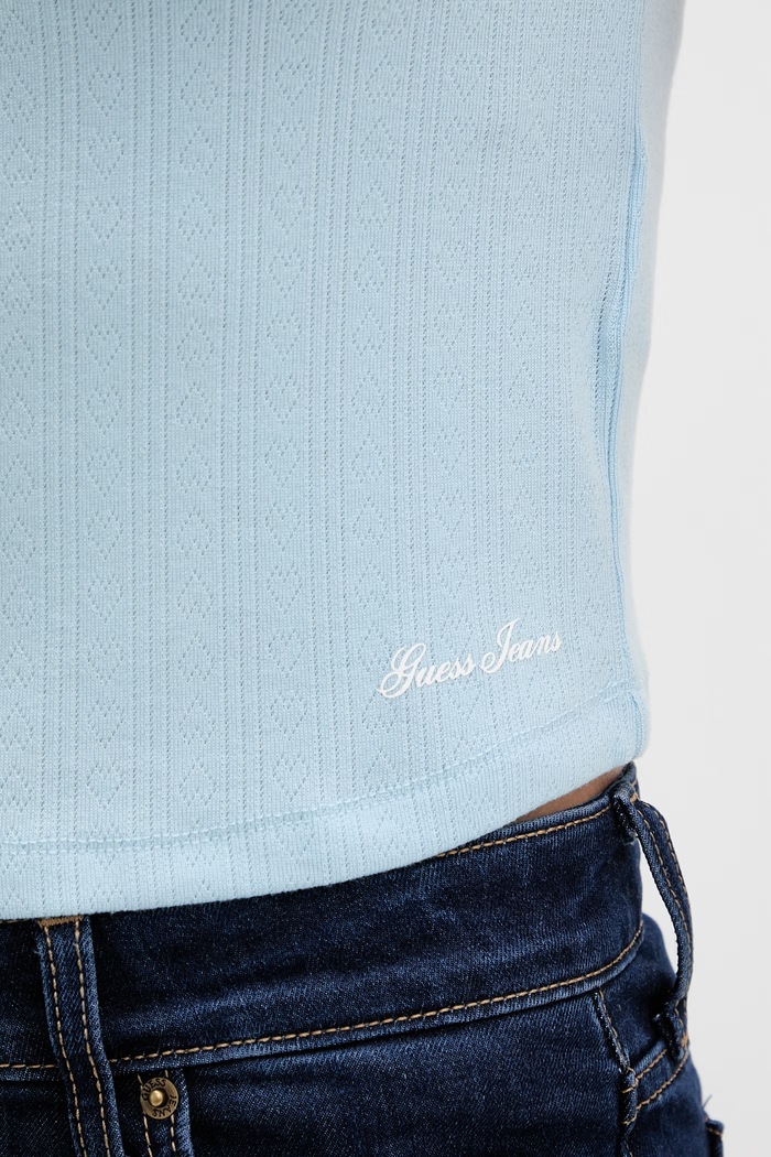 Guess Jeans tričko dámske W6GPB6.KG372 modrá