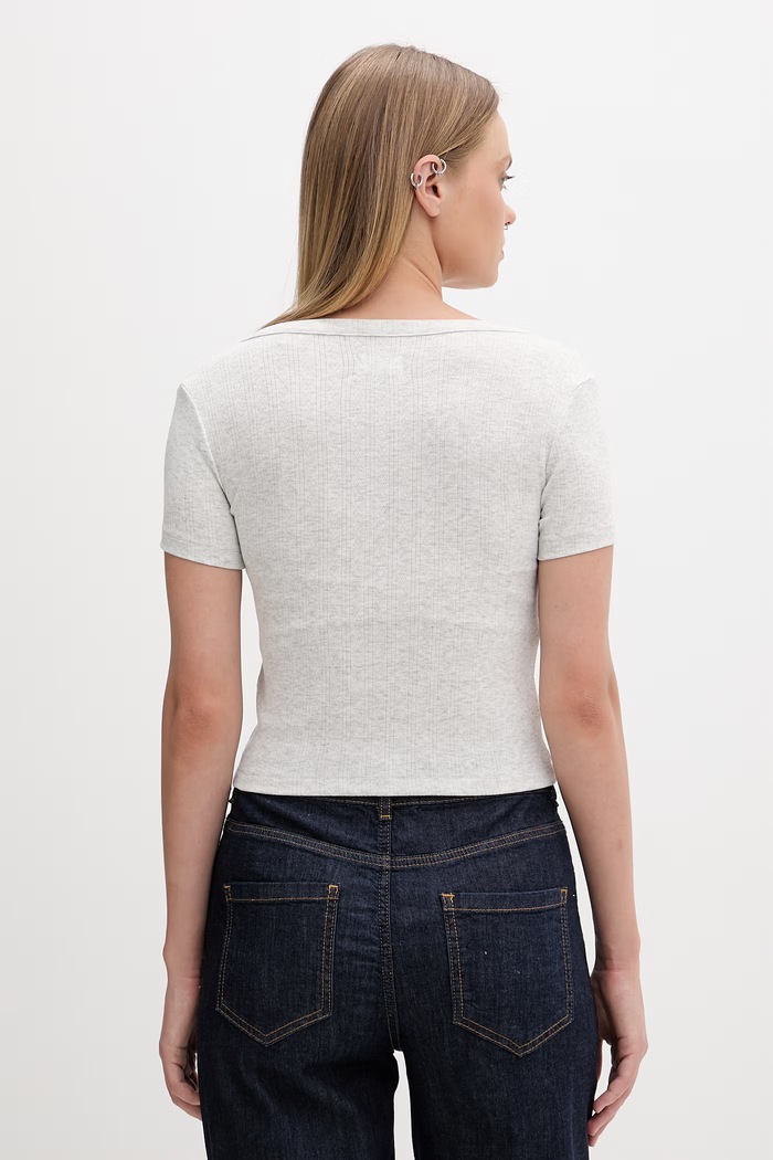 Oblečenie Guess Jeans tričko dámske W6GPB6.KG372 sivá