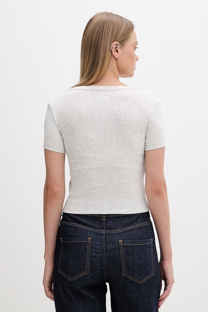 Oblečenie Guess Jeans tričko dámske W6GPB6.KG372 sivá