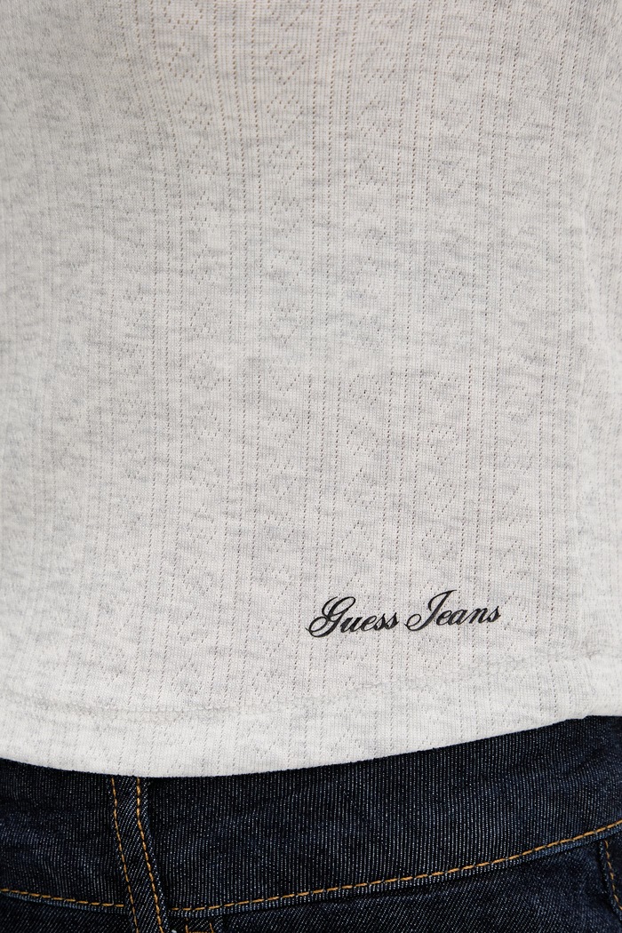 Guess Jeans tričko dámske W6GPB6.KG372 sivá