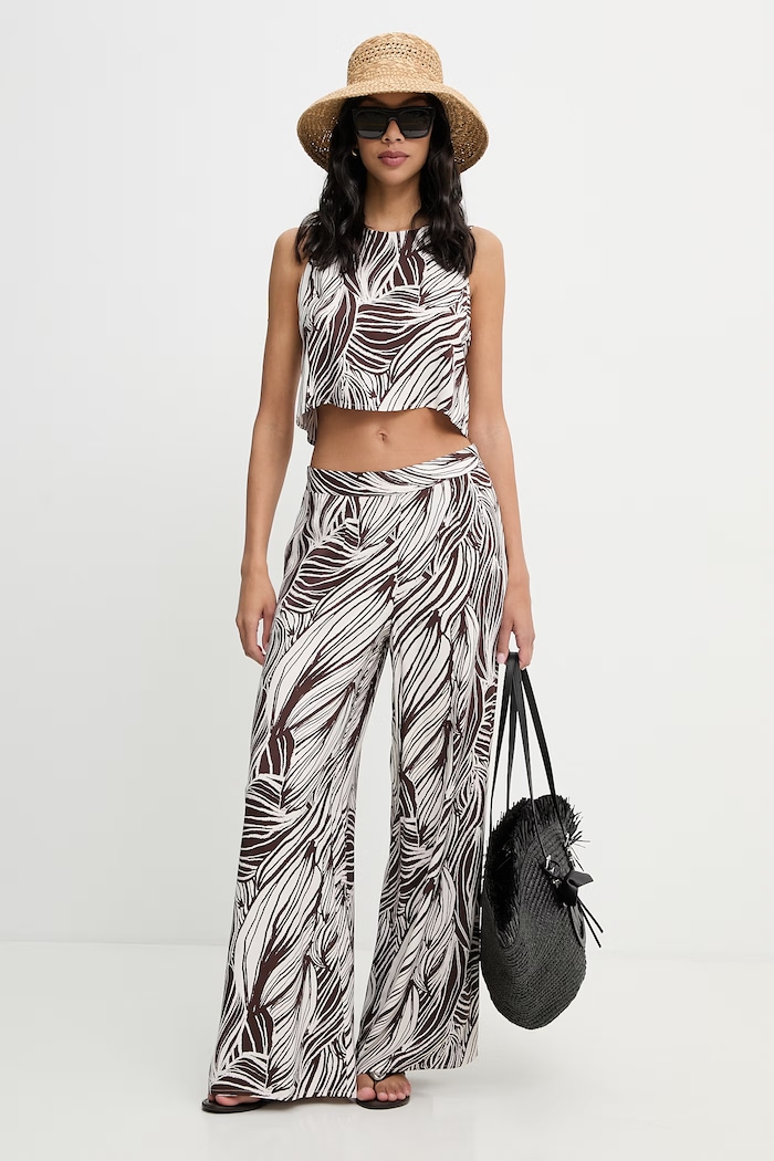 Guess plážový top dámsky ZOE E6GH05.WP232 hnedá SS26