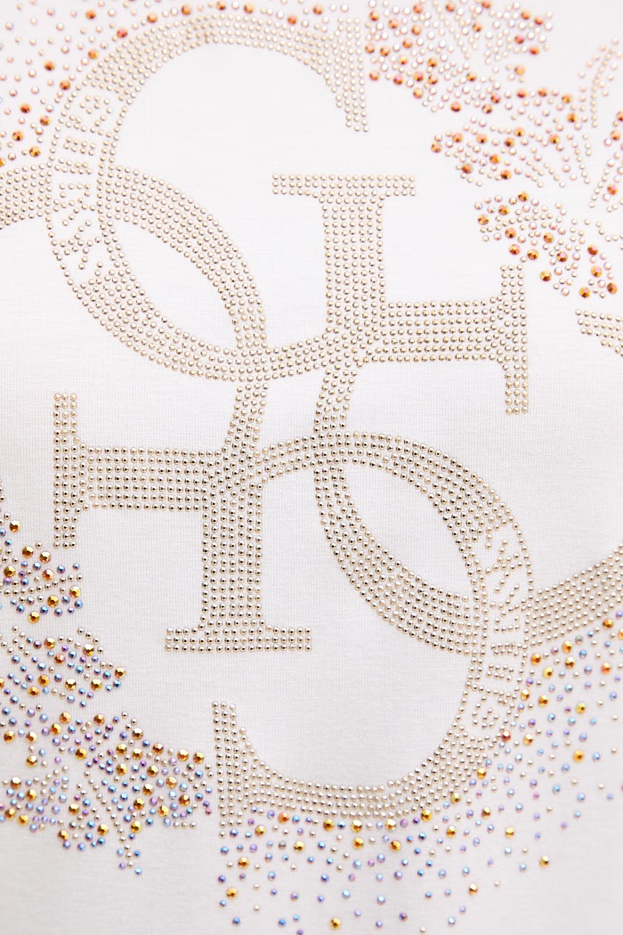 Dámske tričko Guess CORINNE E6GI01.K68D2 biela
